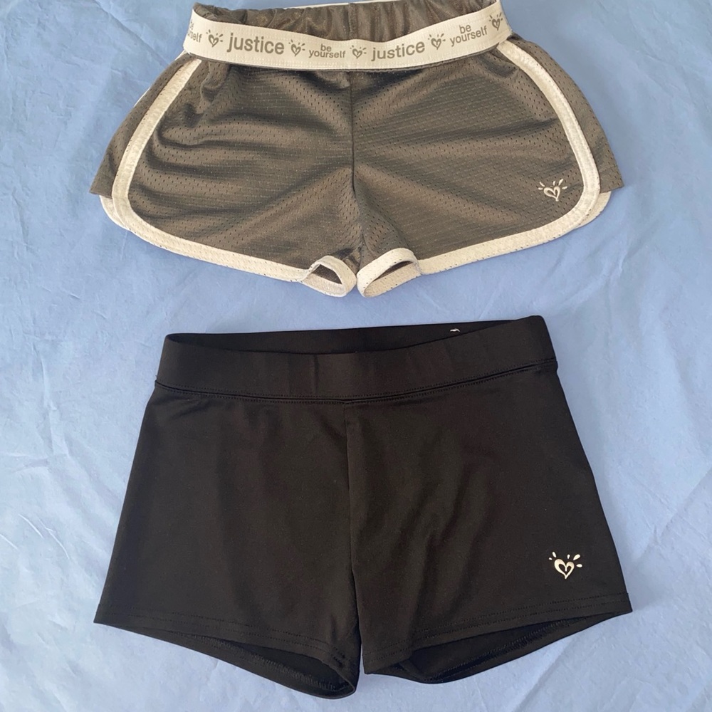 2) EUC!! Justice Athletic Shorts